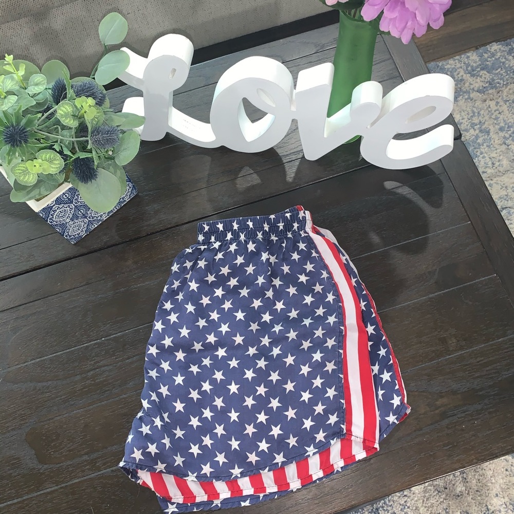 American flag 100% silk shorts 🏳️